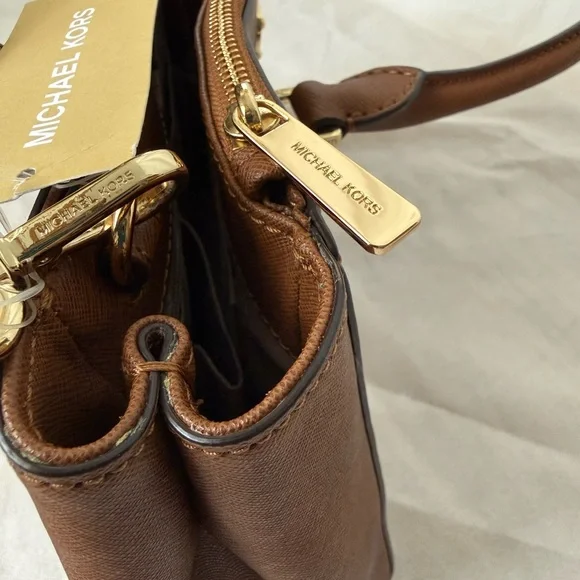 MICHAEL Michael Kors Kellen Satchel Tote with Gold Accents - Picture 11 of 12